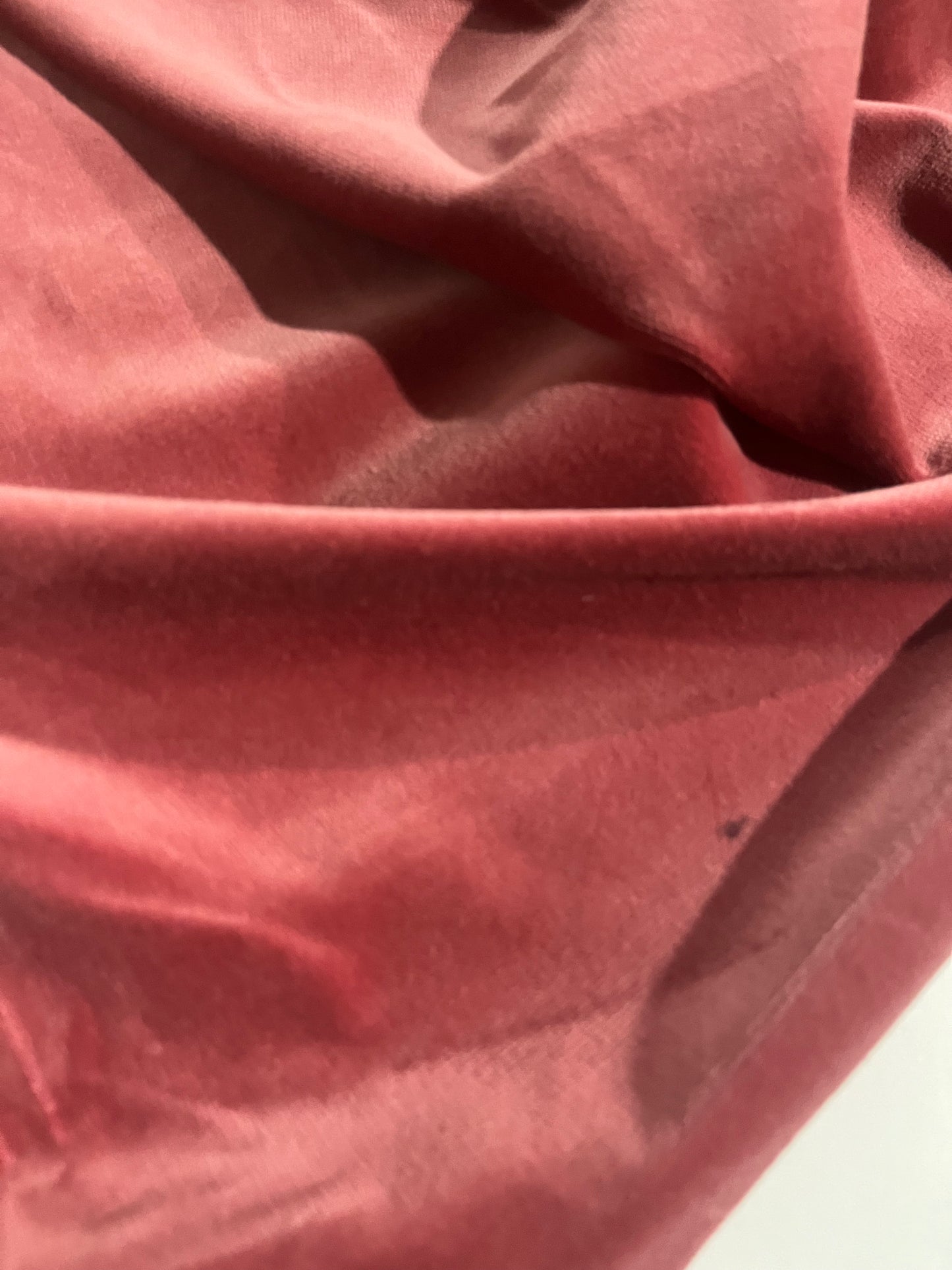 GASPARD 021 cotton velvet soft coral
