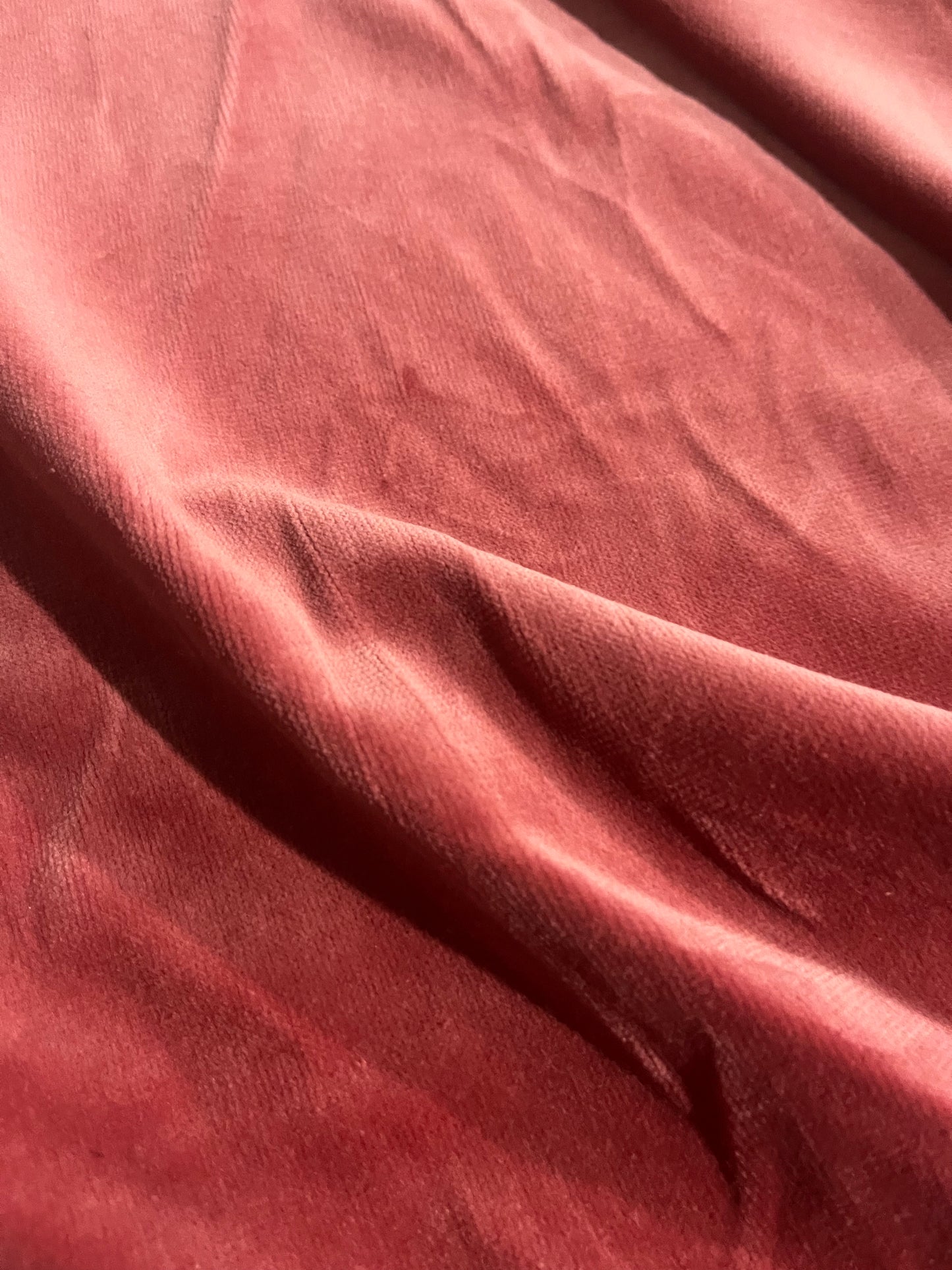 GASPARD 021 cotton velvet soft coral