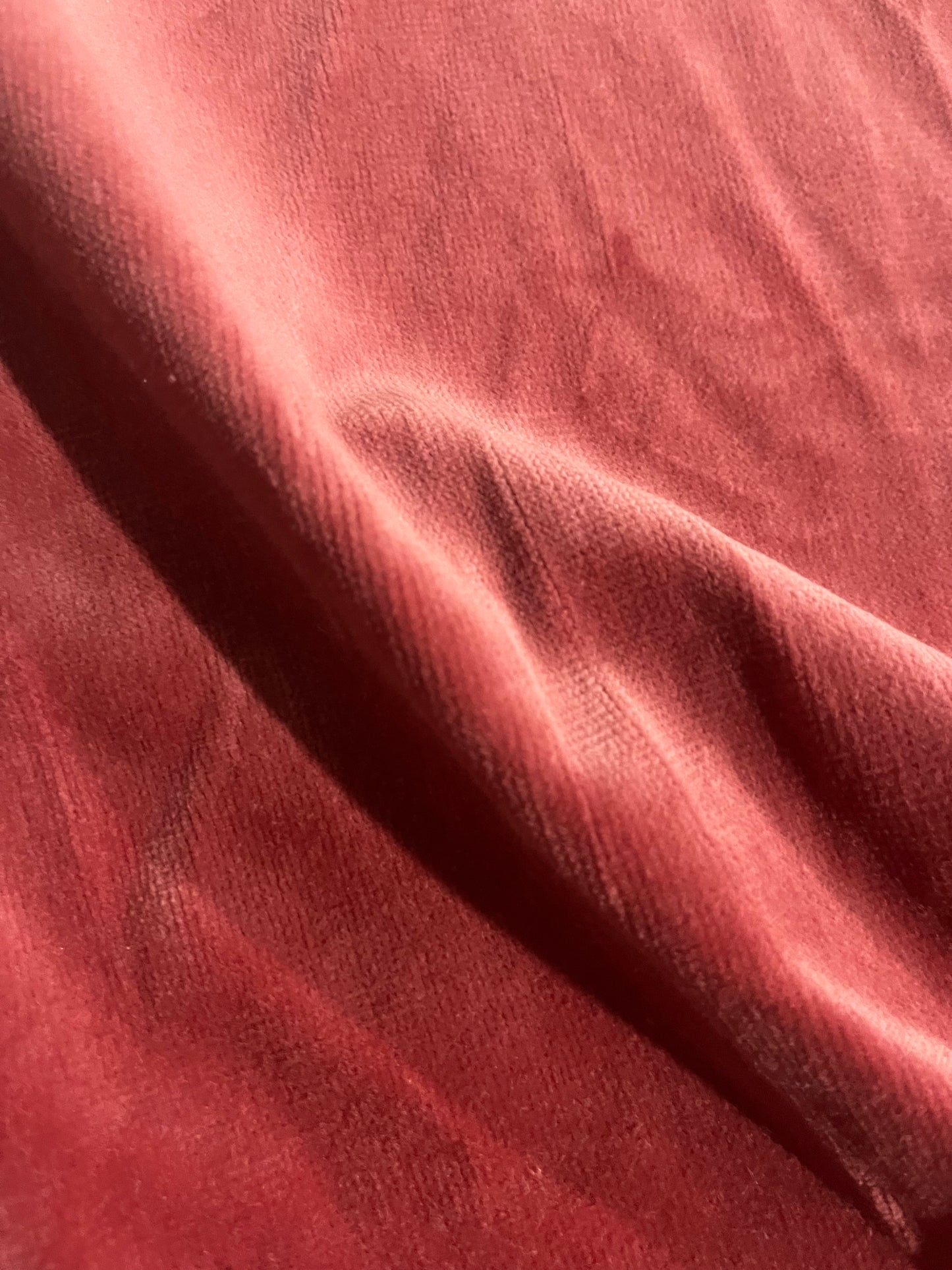 GASPARD 021 cotton velvet soft coral