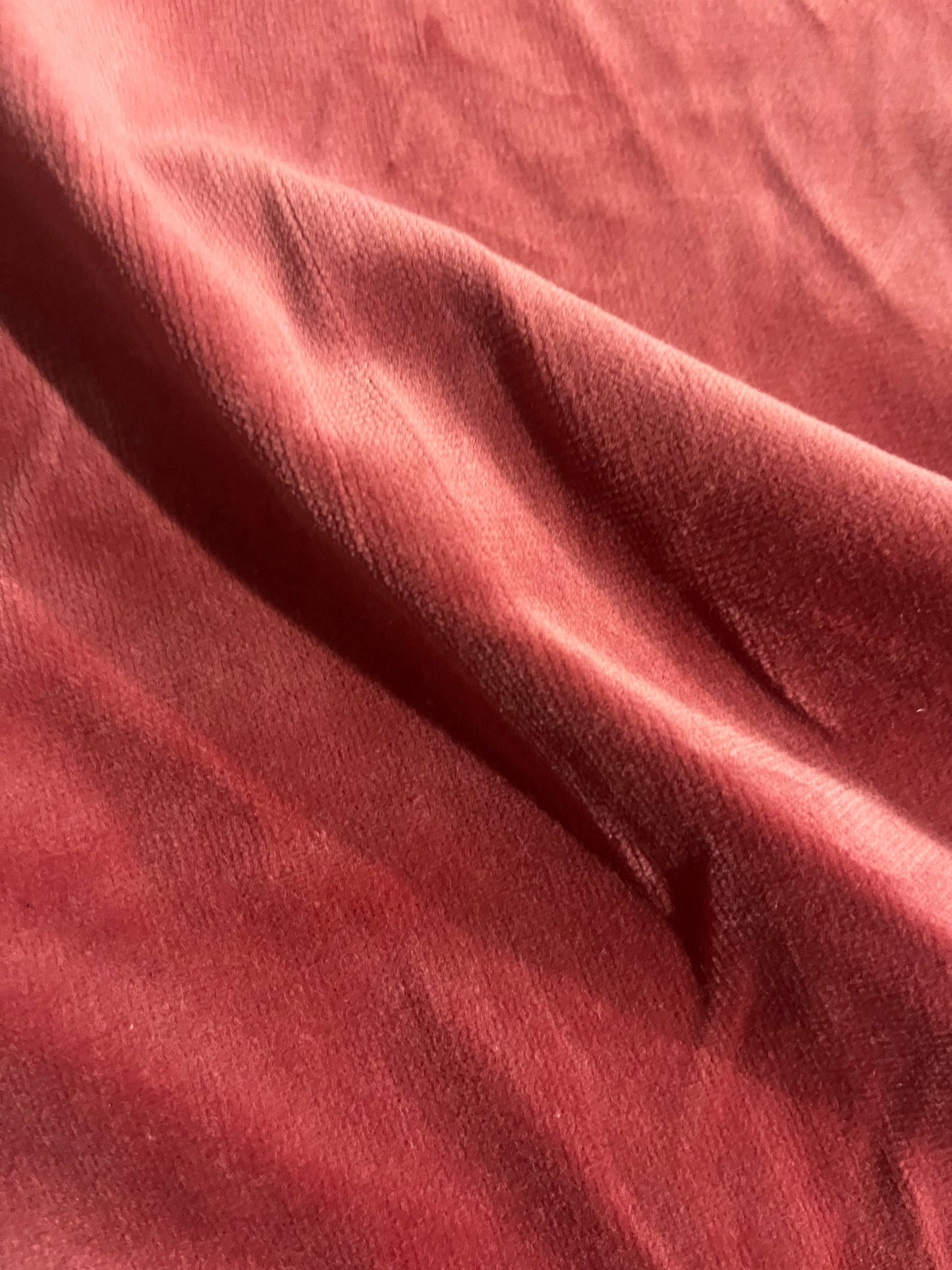 GASPARD 021 cotton velvet soft coral