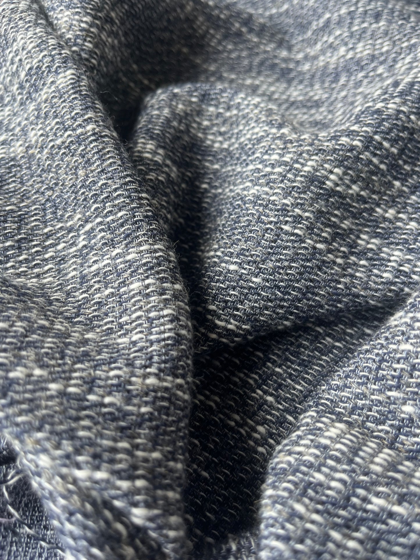 CELESTIN 029 cotton tweed navy/ecru