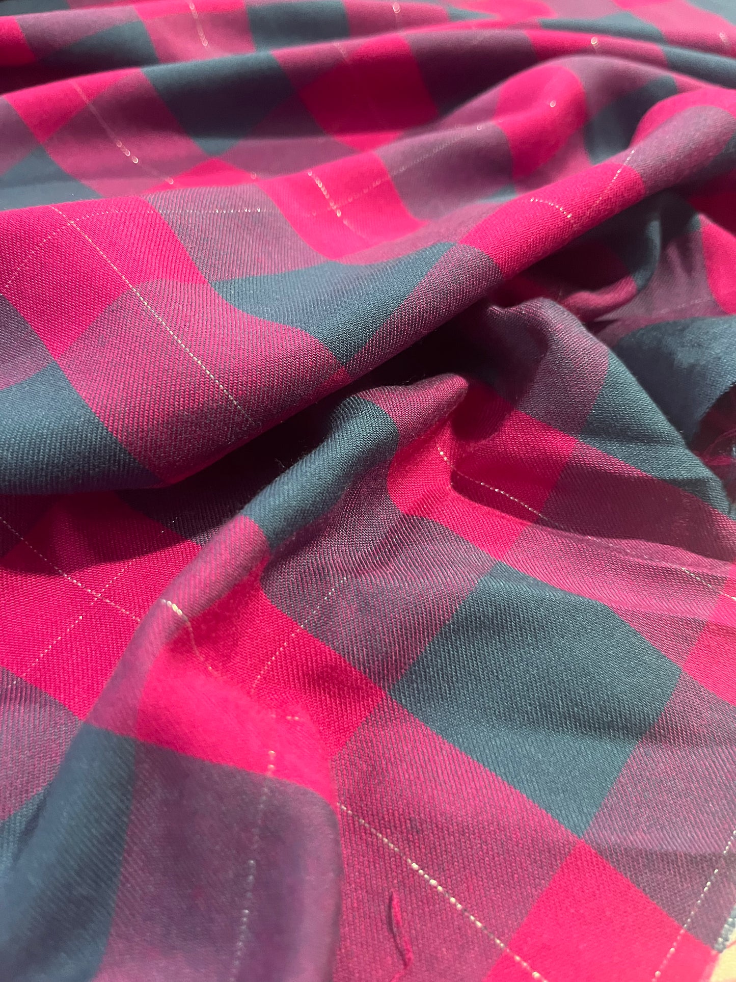 HYACINTHE 002 viscose/ lurex check