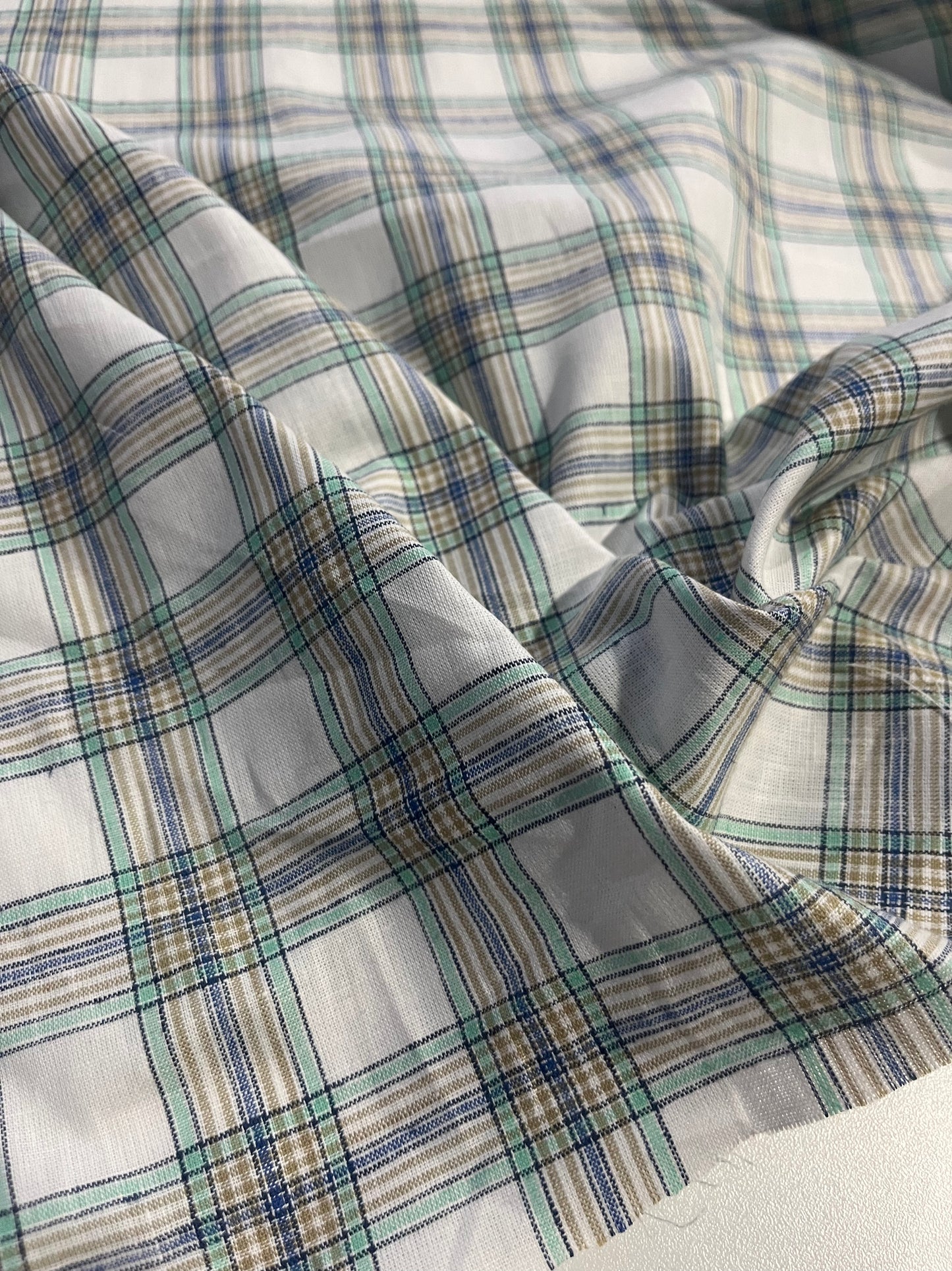 HYACINTHE 012 cotton linen check
