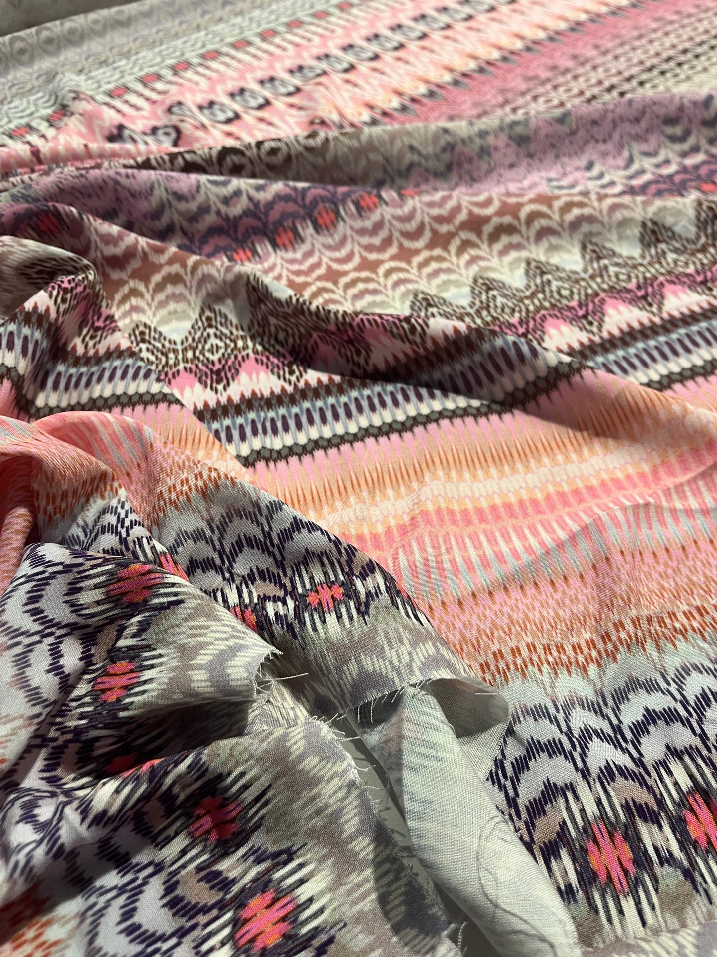 HYACINTHE 016 viscose ethnical stripes