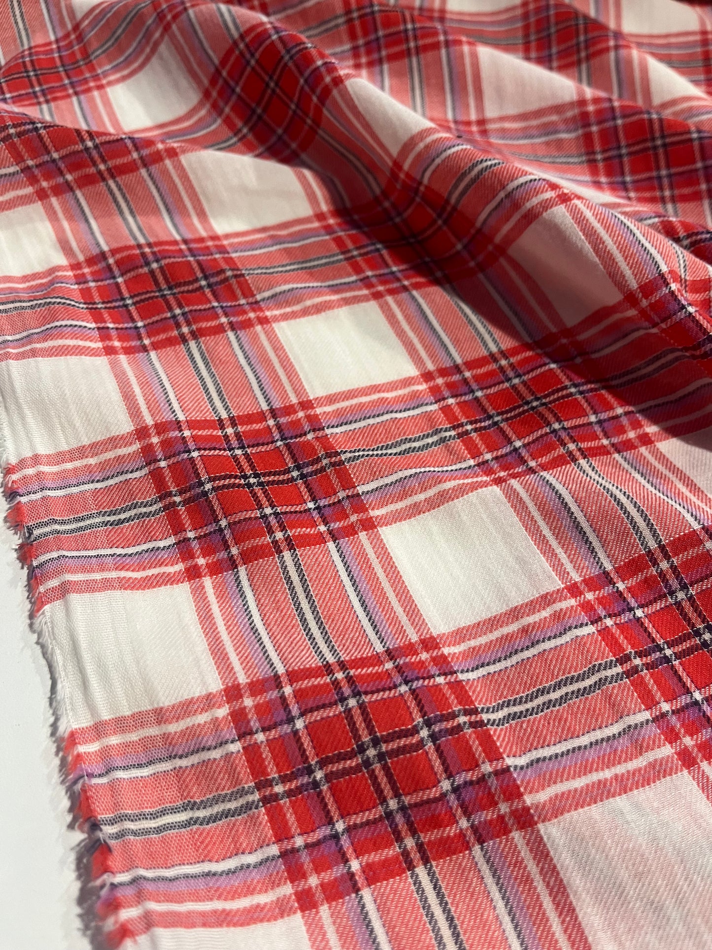 HYACINTHE 017 cotton crinckle check