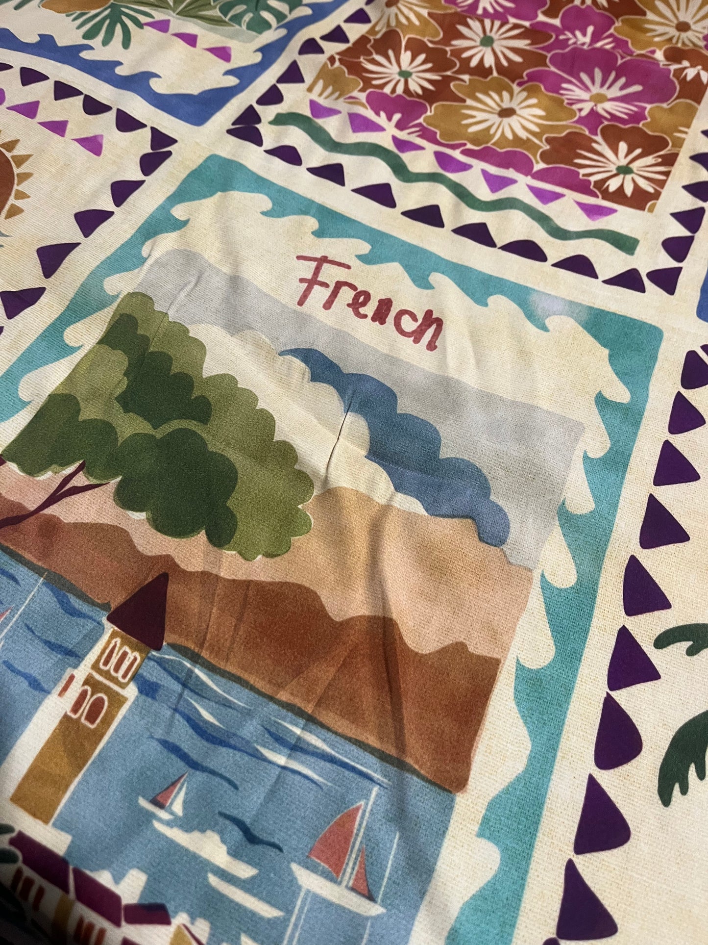 HYACINTHE 022 viscose "French foulard" print