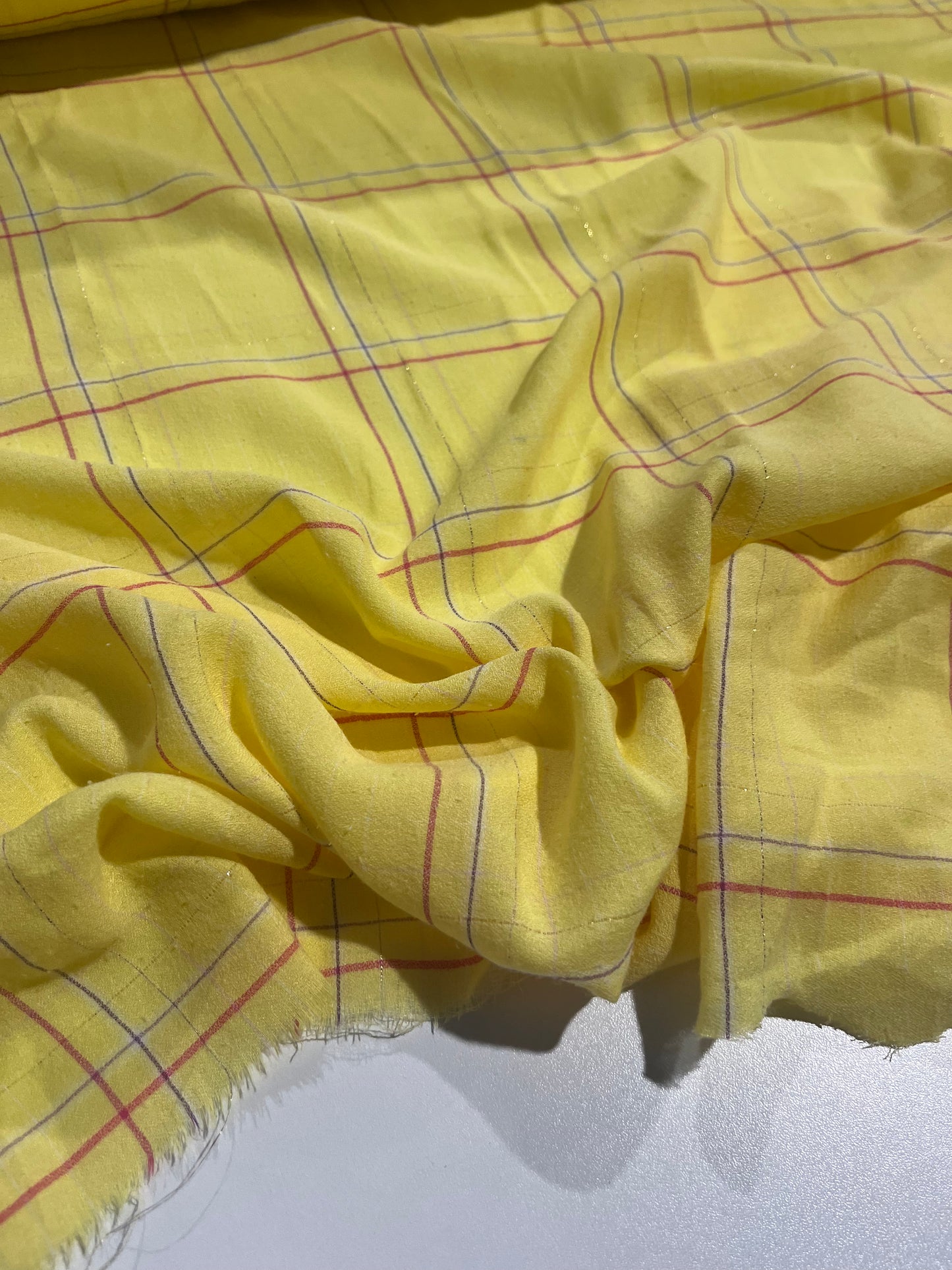 HYACINTHE 023 cotton lurex check