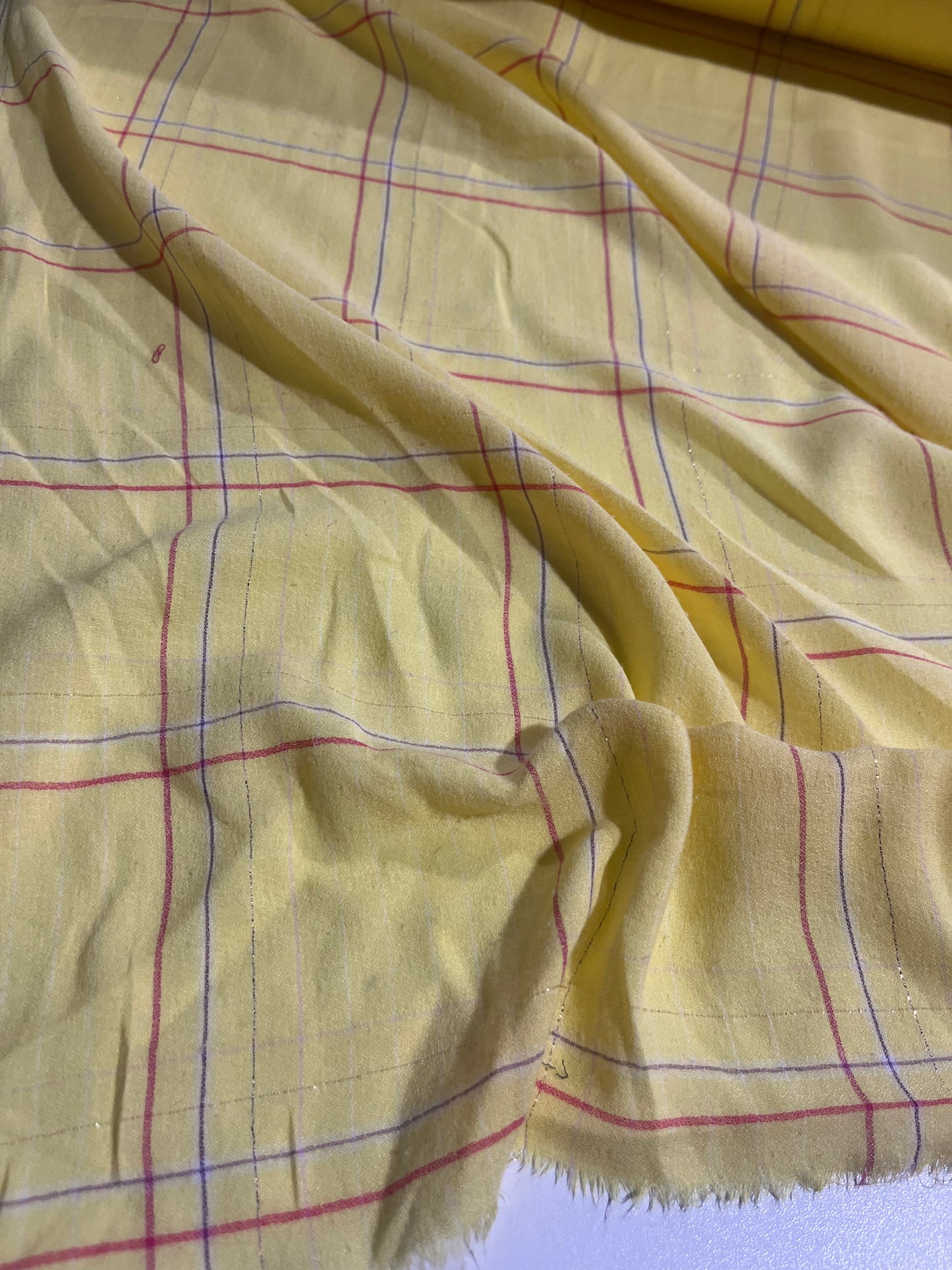 HYACINTHE 023 cotton lurex check