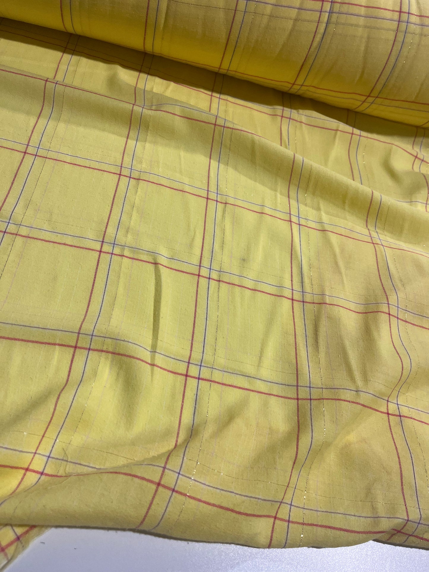 HYACINTHE 023 cotton lurex check
