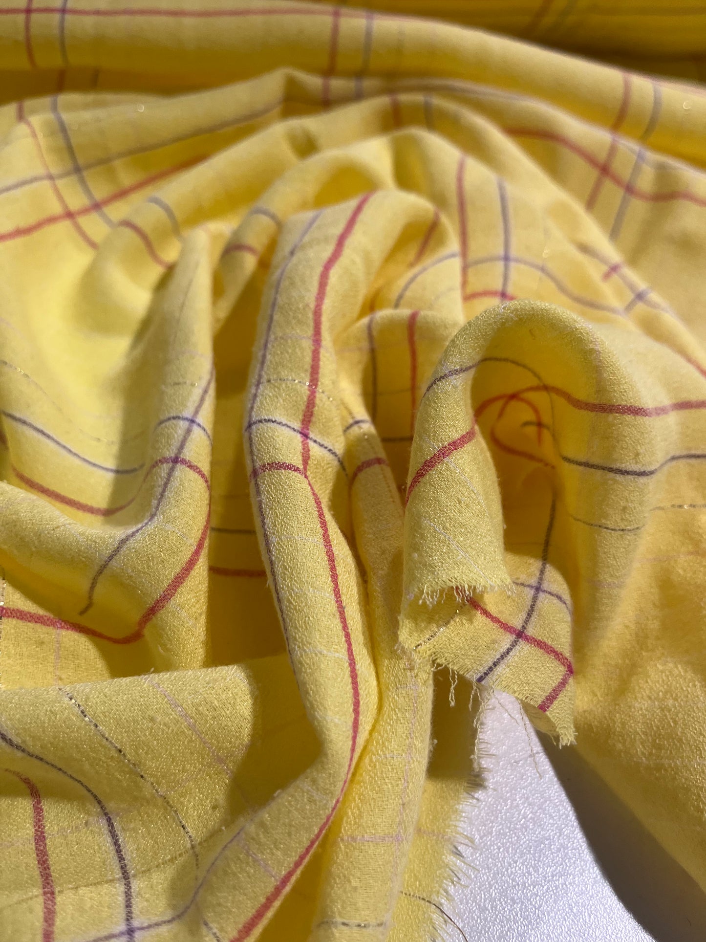 HYACINTHE 023 cotton lurex check