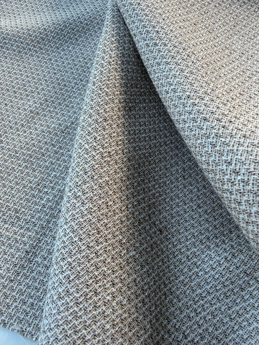 MARGE 045 midweight linen/cotton jacquard sand