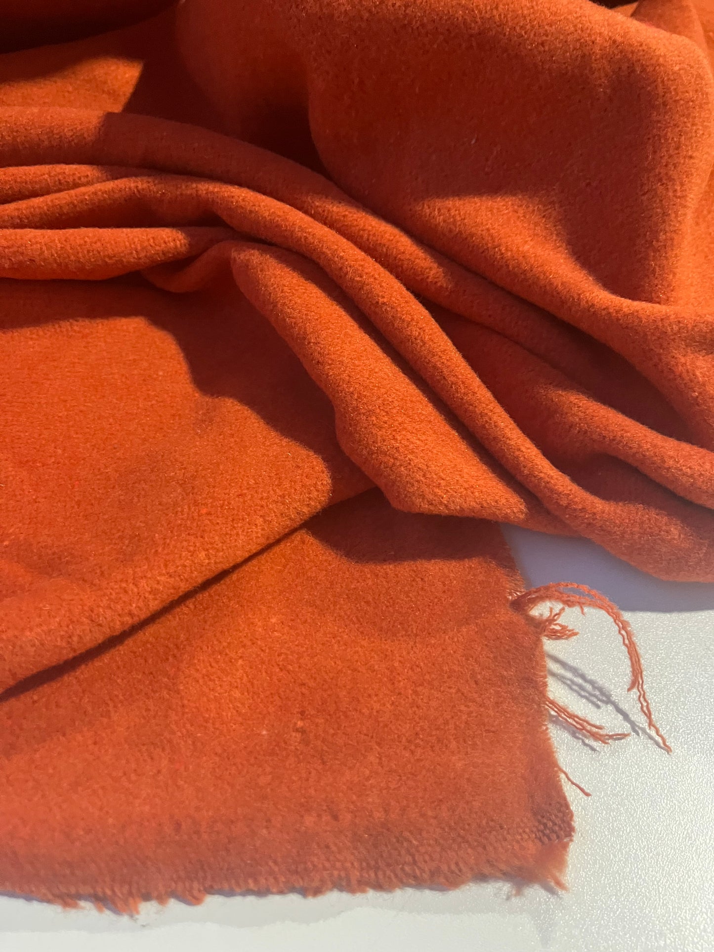 JACKIE 005 boiled wool burnt orange