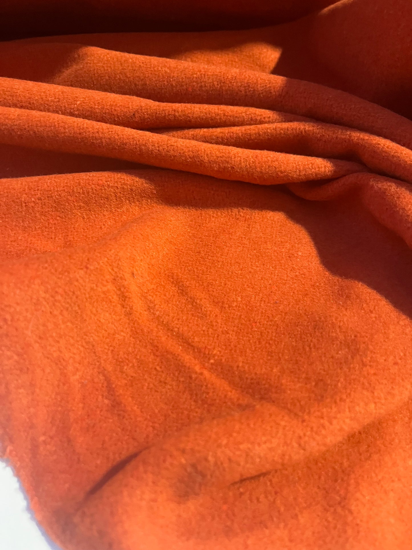 JACKIE 005 boiled wool burnt orange