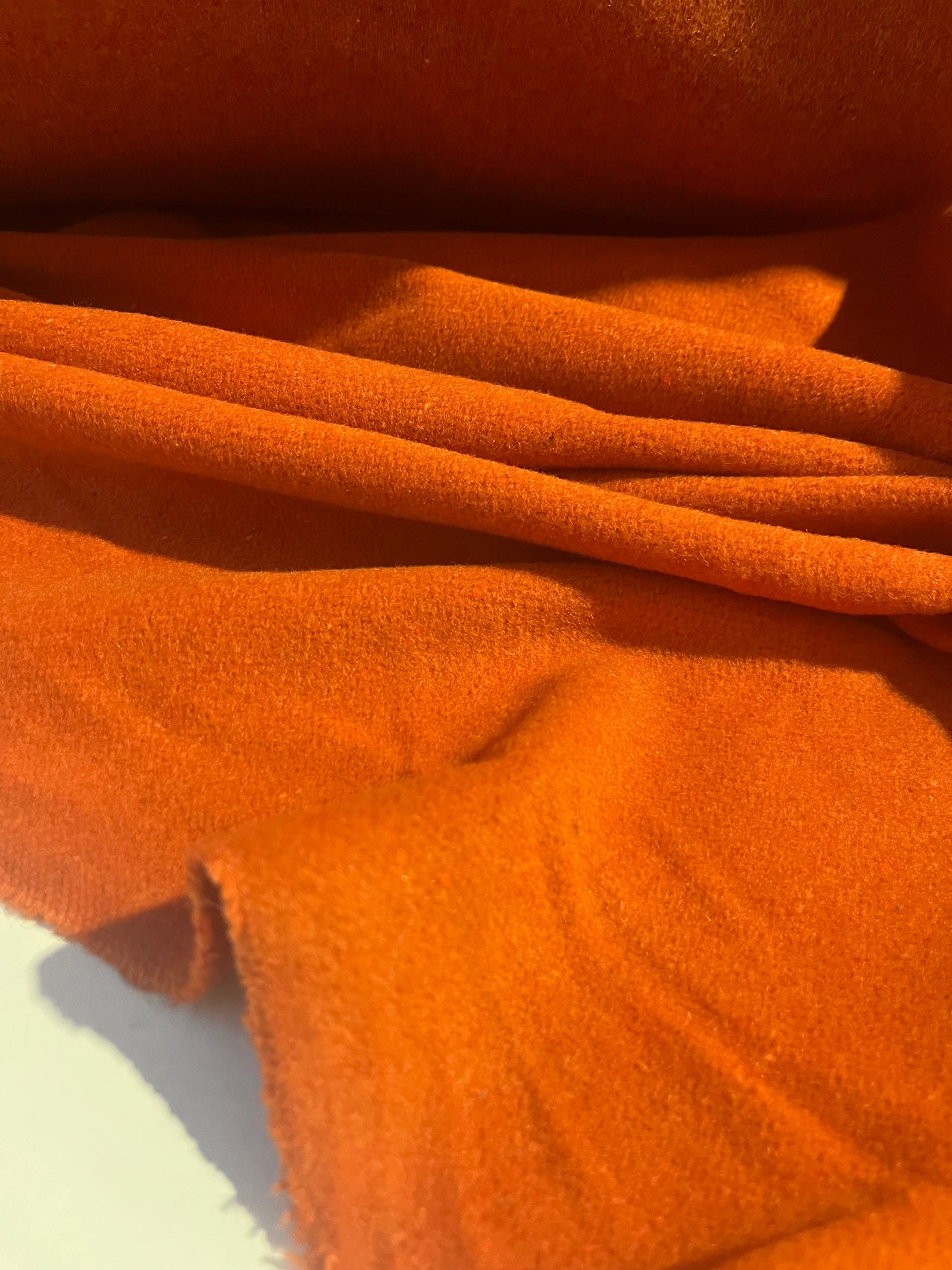 JACKIE 005 boiled wool burnt orange