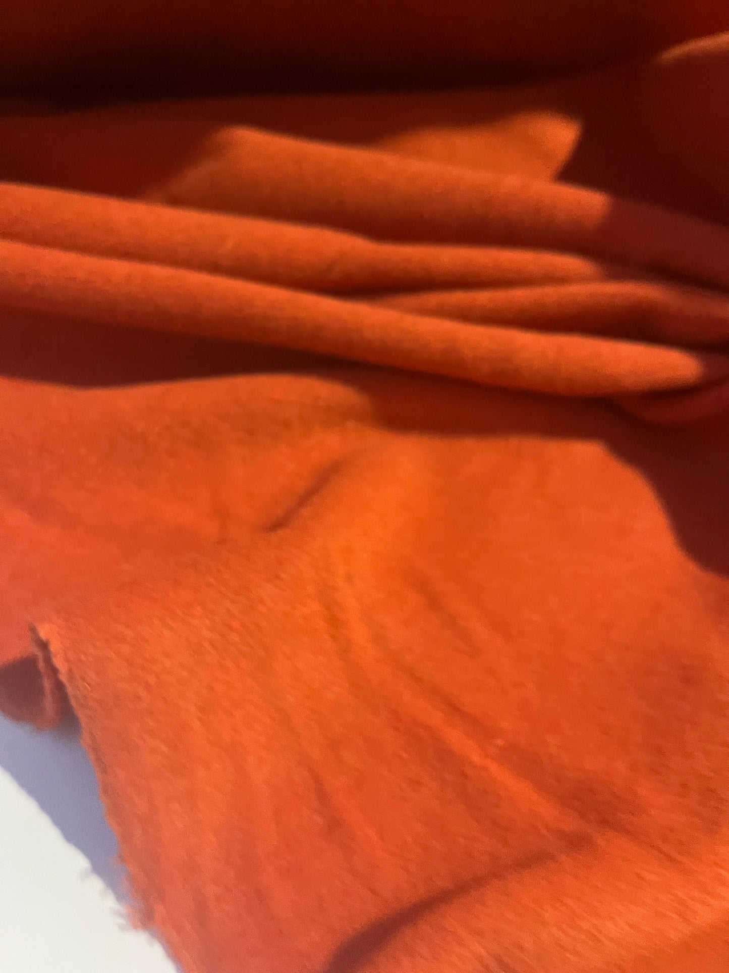 JACKIE 005 boiled wool burnt orange