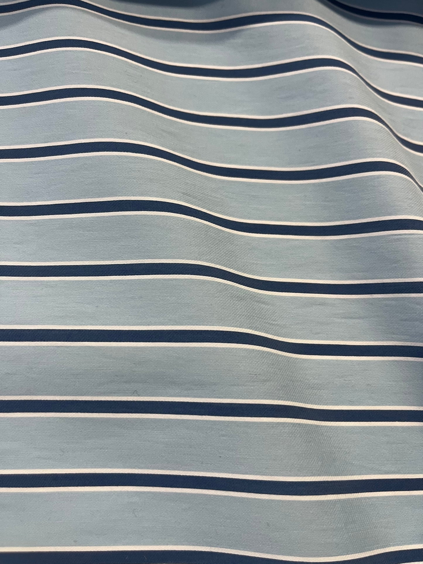 Gaia 095 cotton shirting stripes blue/navy