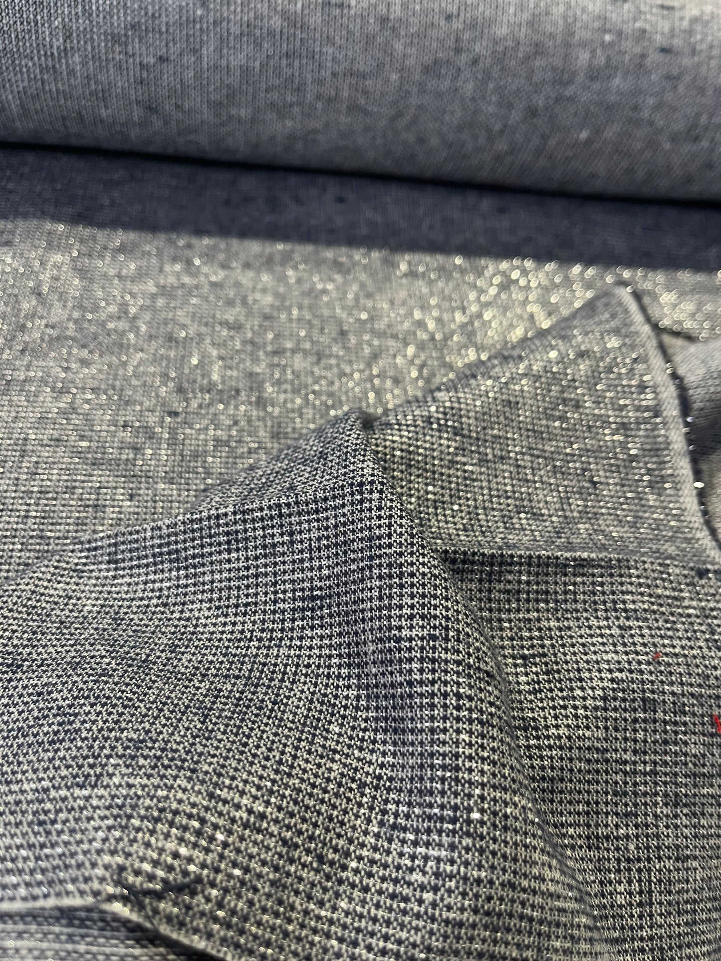 Gaia 096 cotton jacquard navy/silver