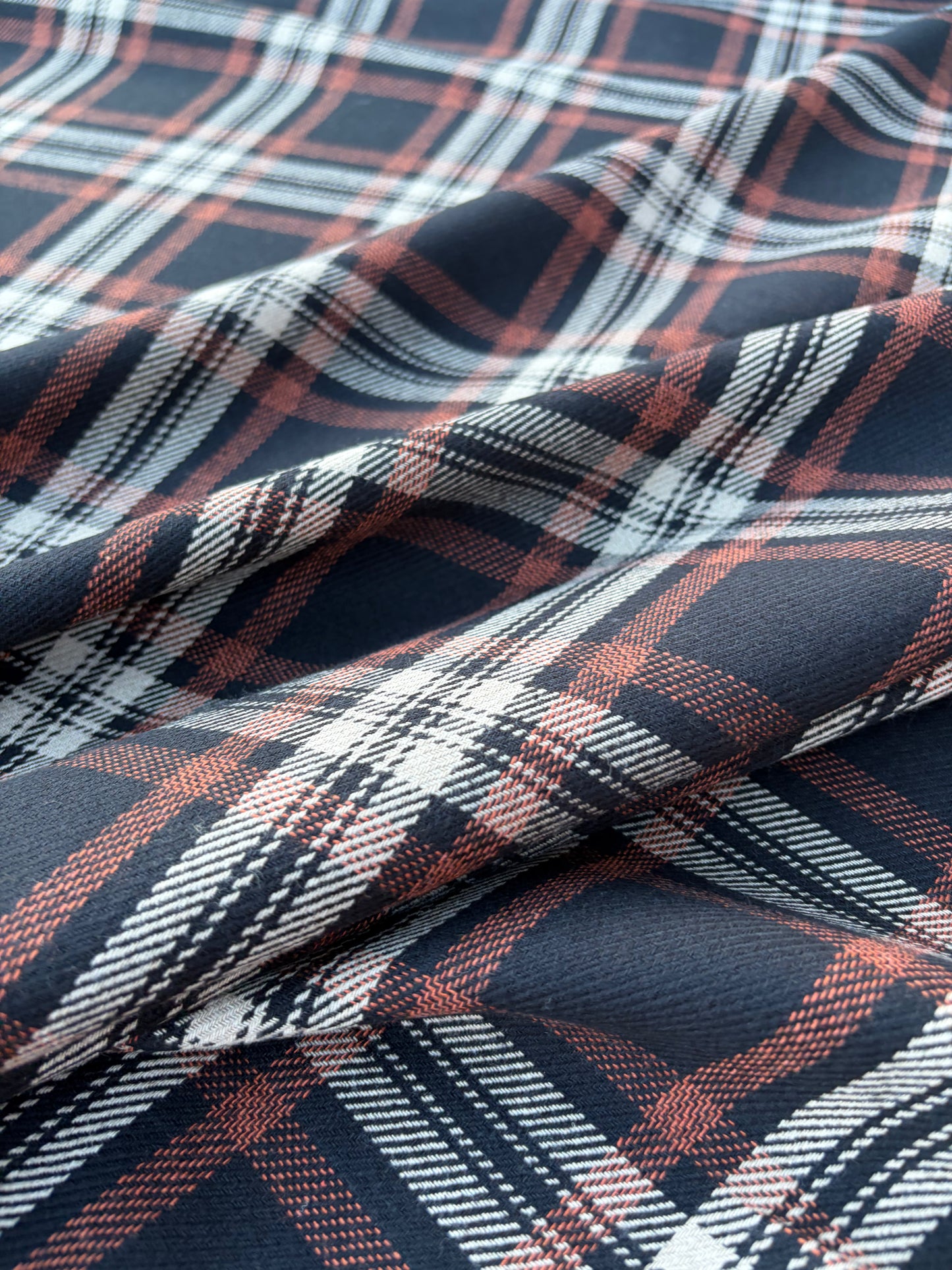 BART 011 brown/rust heavy cotton check