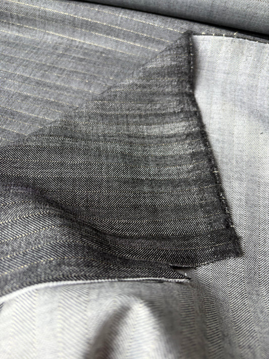 LORO 212 bi-stretch wool with stripes Loro Piana