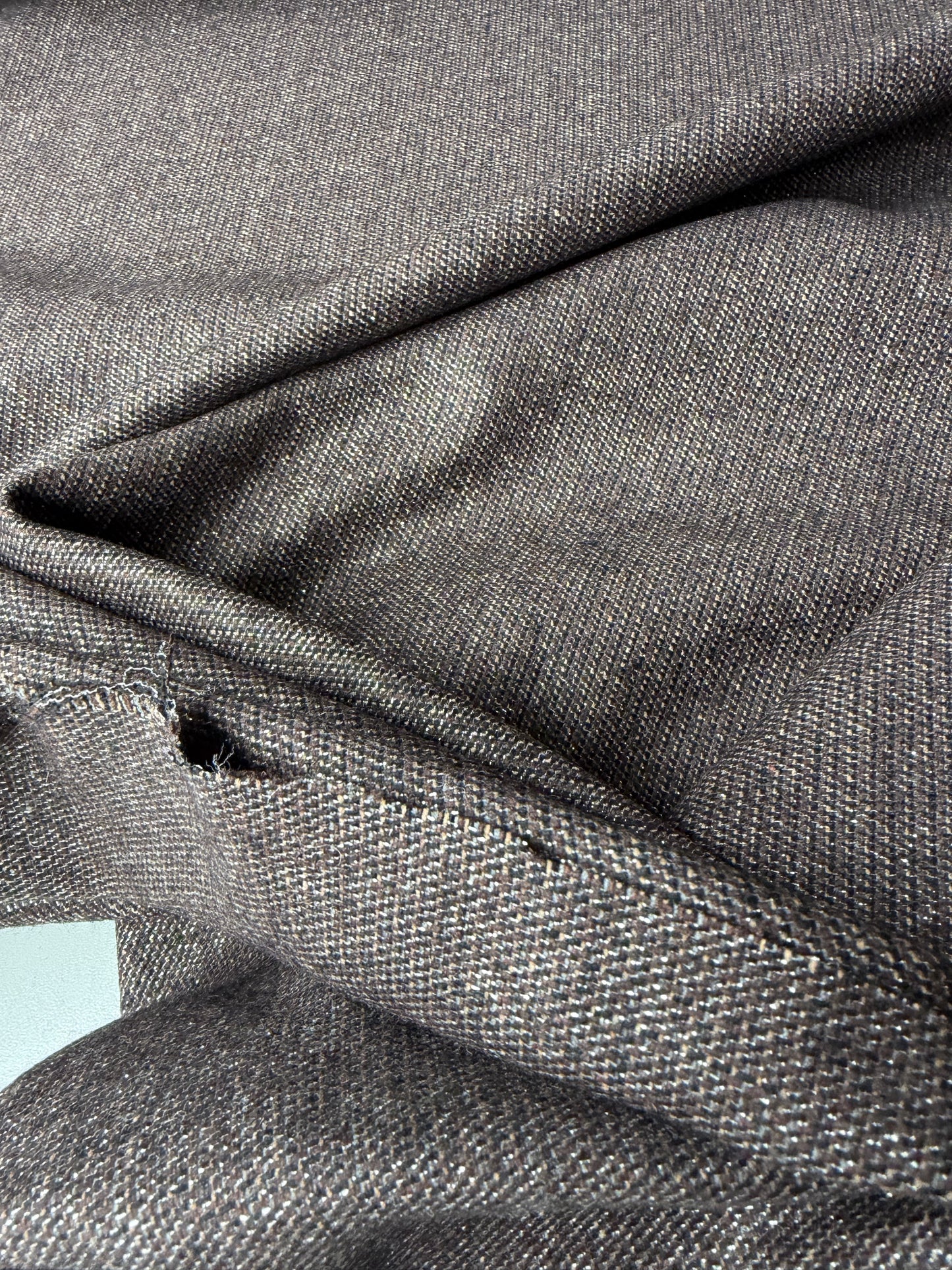 LORO 213 lurex striped wool panama stretch