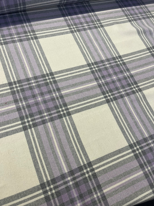 MICHA 020 cotton heavy check lilac