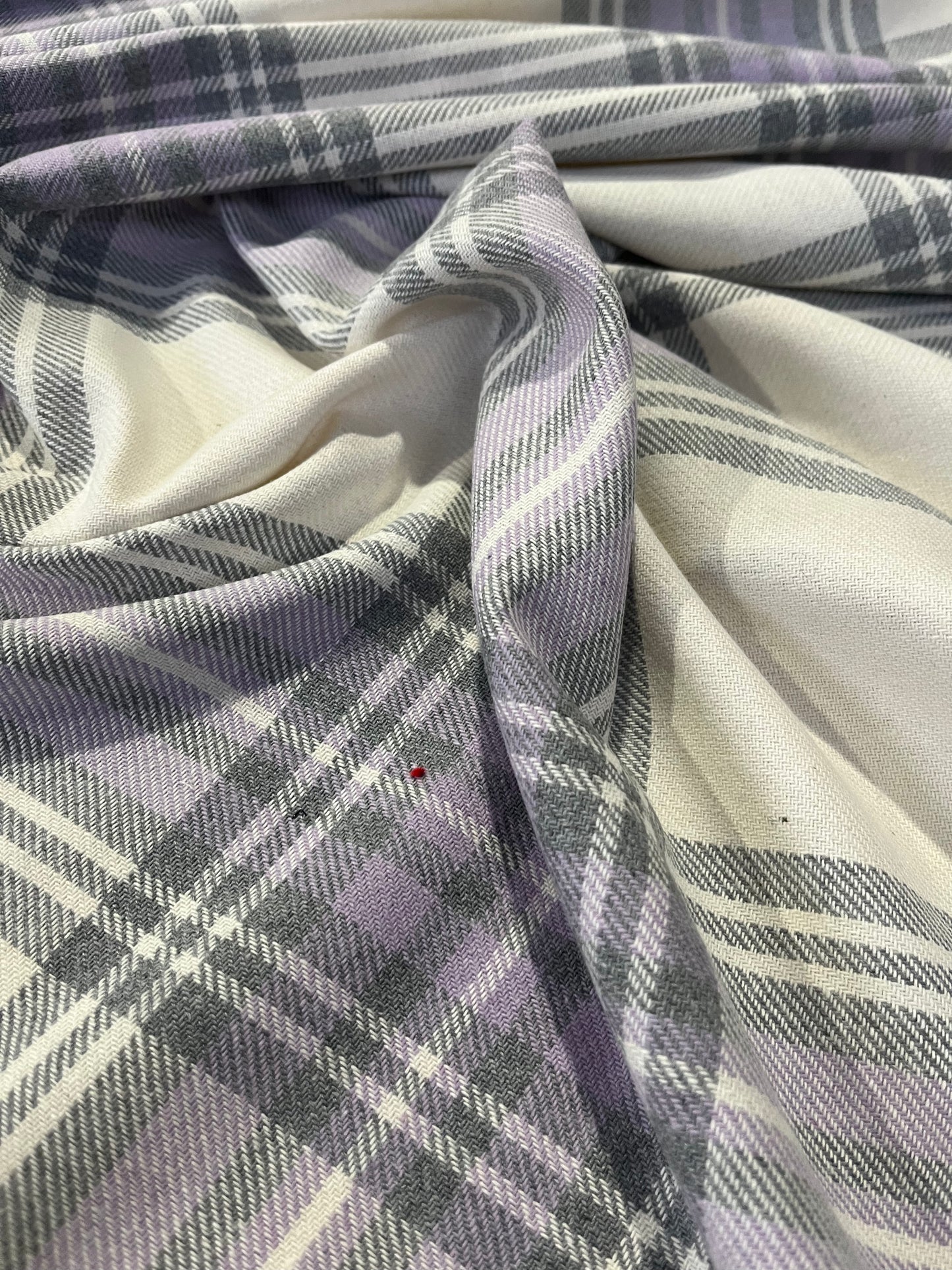 MICHA 020 cotton heavy check lilac