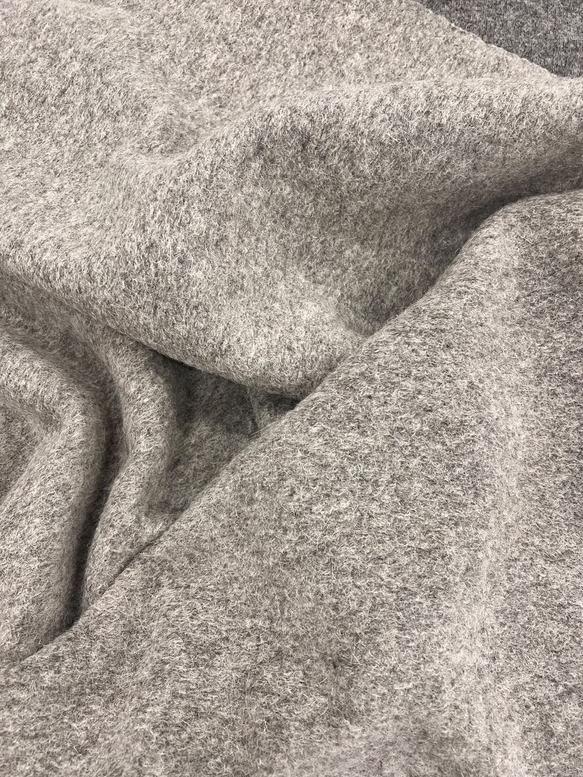 ZOE 051 double face grey tonal boiled wool