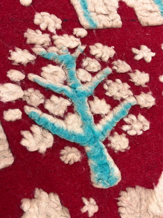 OLAF015 xmas motif boiled wool