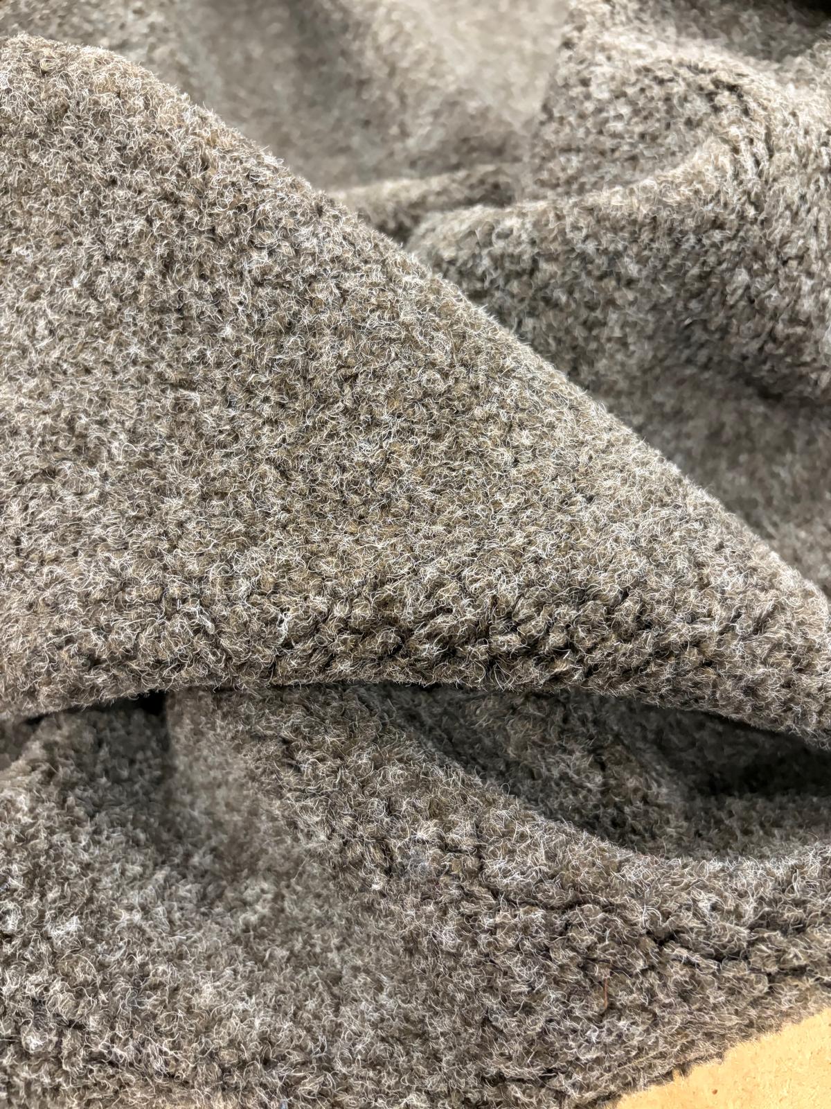 DRACO 006 charcoal melange wool bouclette