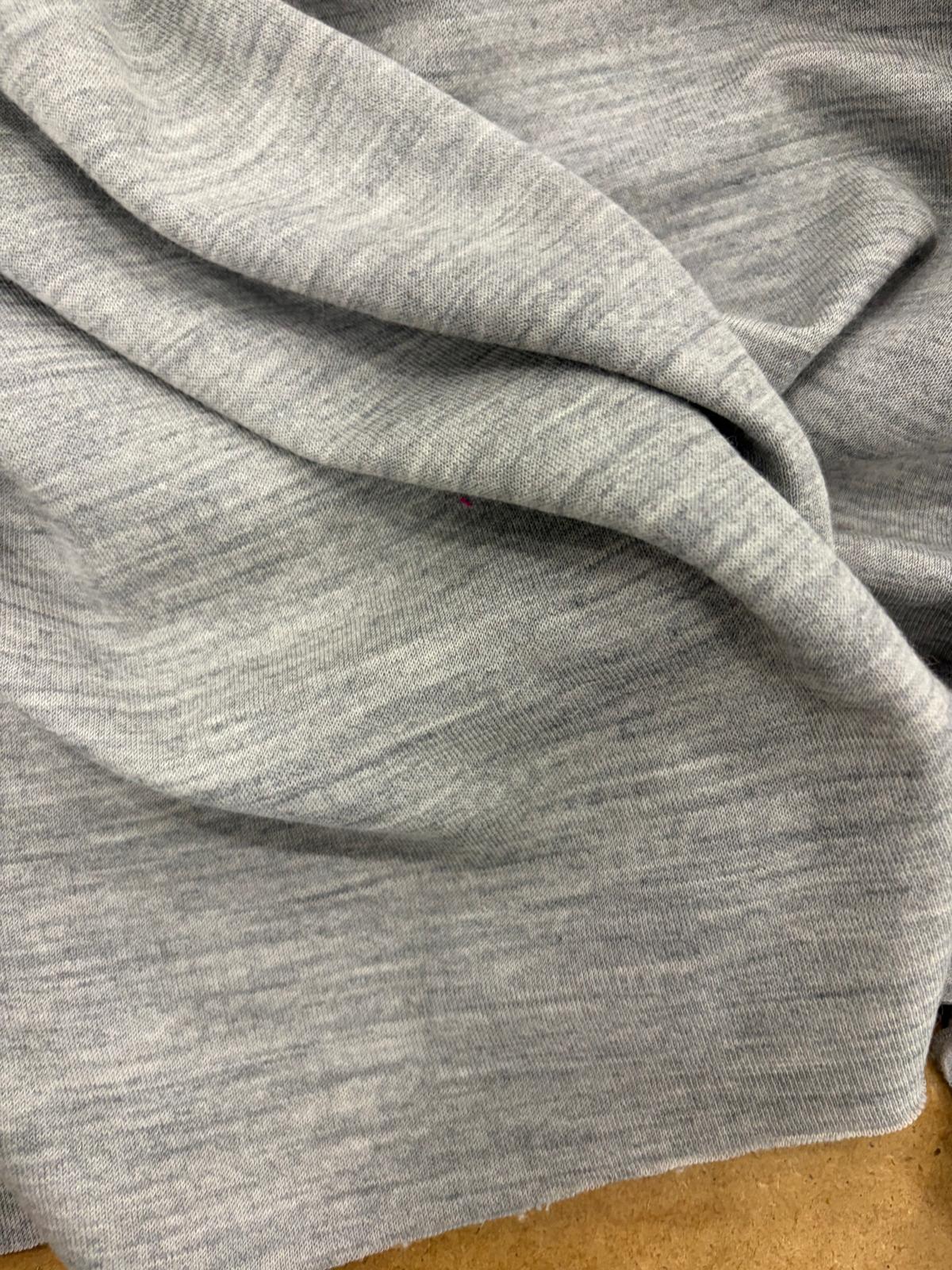 DRACO 040 premium double knitted jersey grey melange