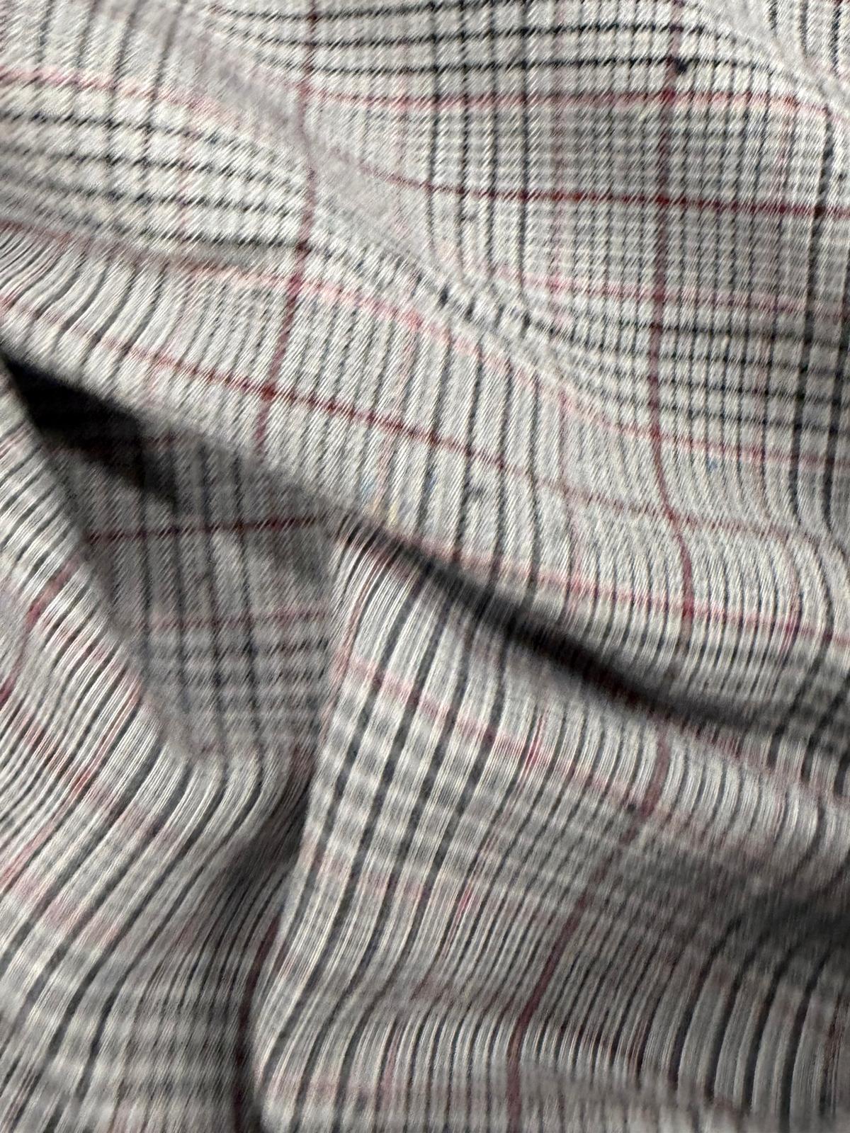 DRACO 012 multi color houndstooth lightweight cotton blended