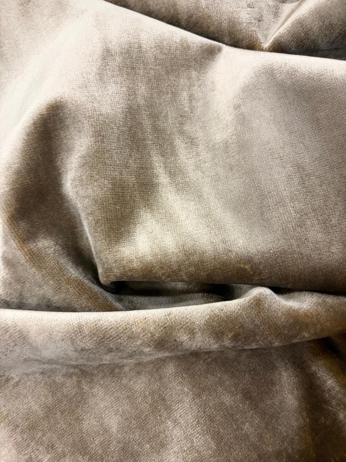 DRACO 049 olive green cotton velvet