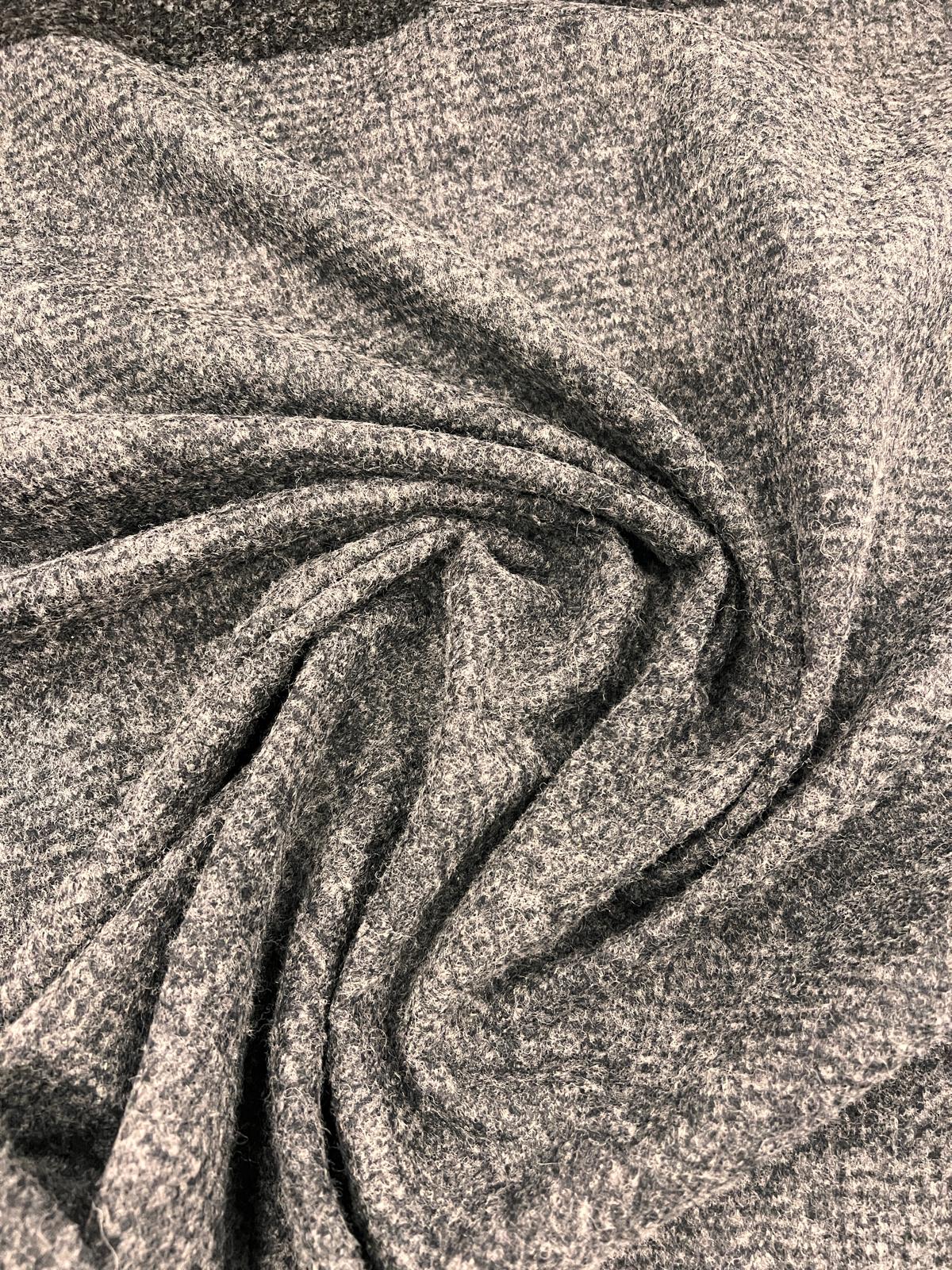 URI 002 heavy jersey grey tonal checkered wool