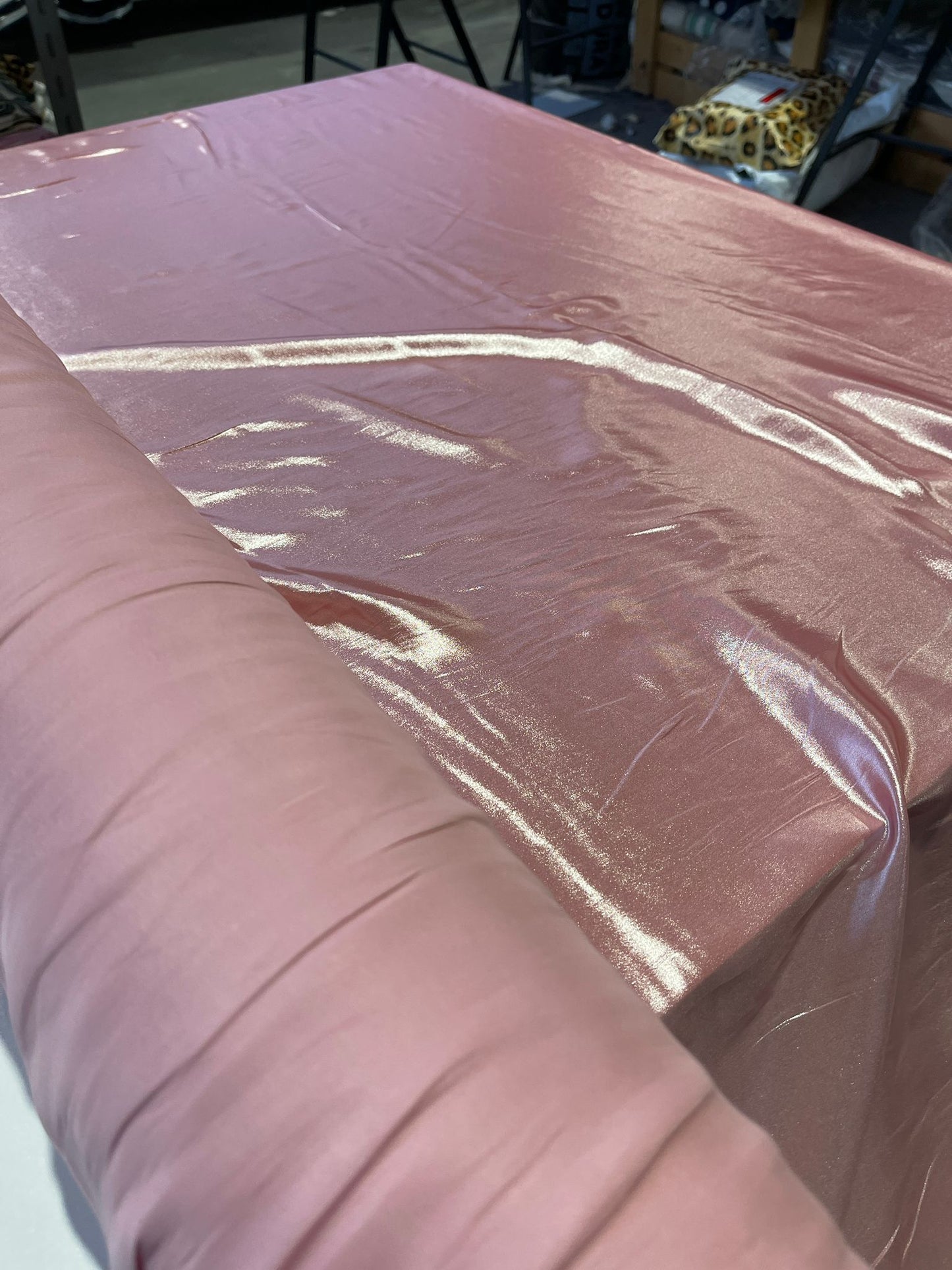 E02 LUX intense pink shiny polyester fabric