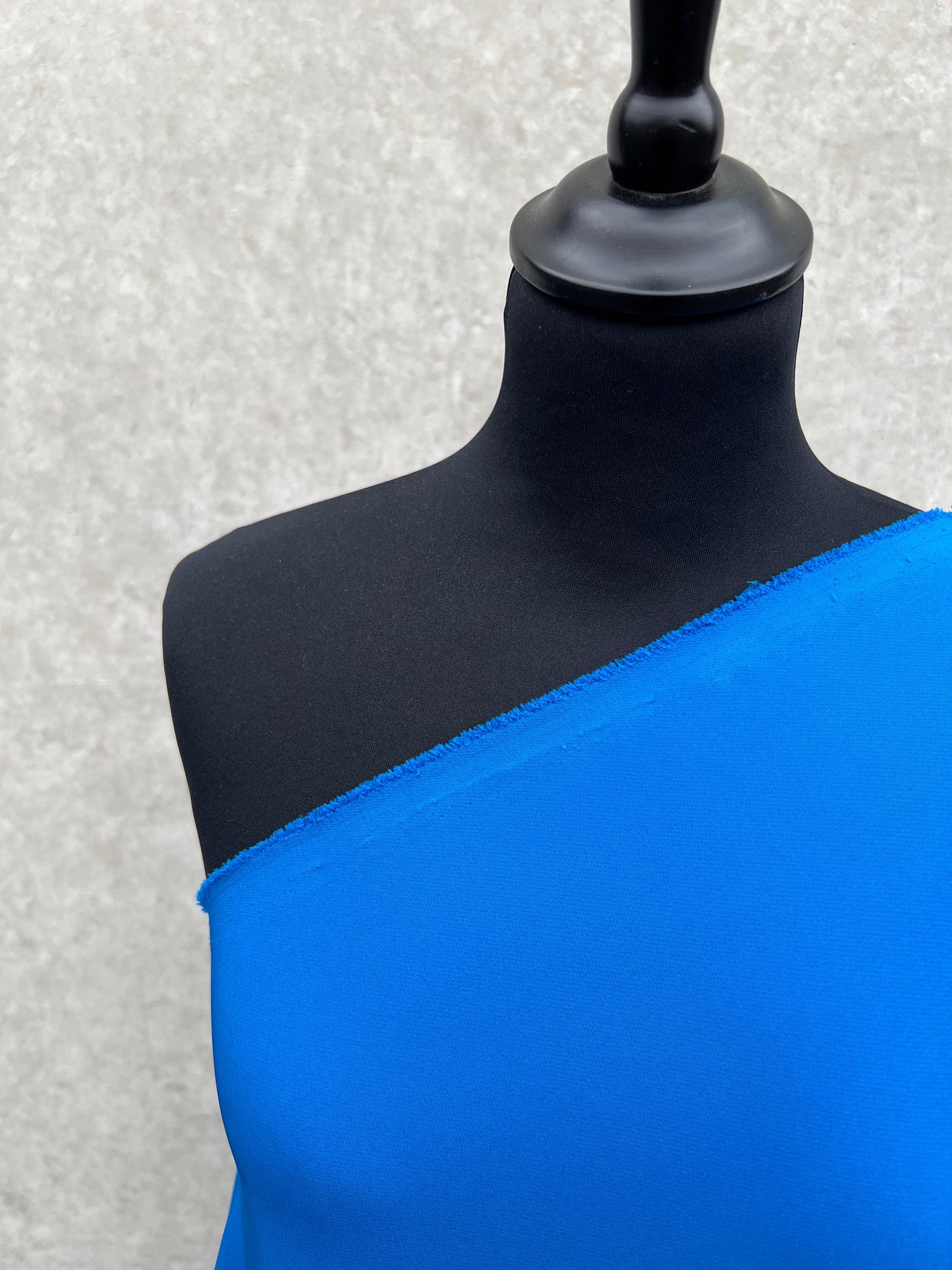 PREM10045 soft and compact royal blue twill Marina Rinaldi