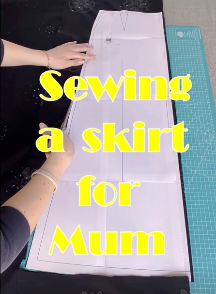 Sewing a skirt for Mum