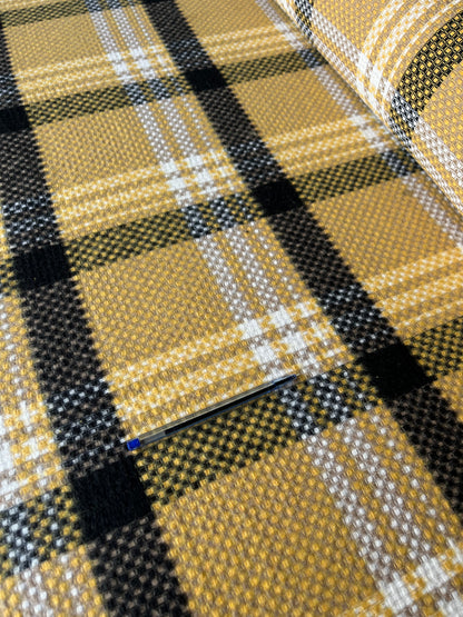 LISA 045 black/white/yellow checkered heavy cotton