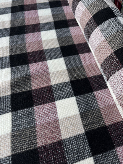 PC LISA 032 bordeaux/black/ecru checkered heavy cotton