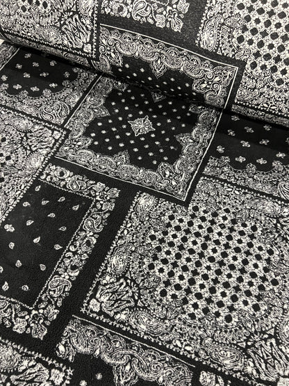 Enrique 028 Teddy bicolor bandana patchwork design