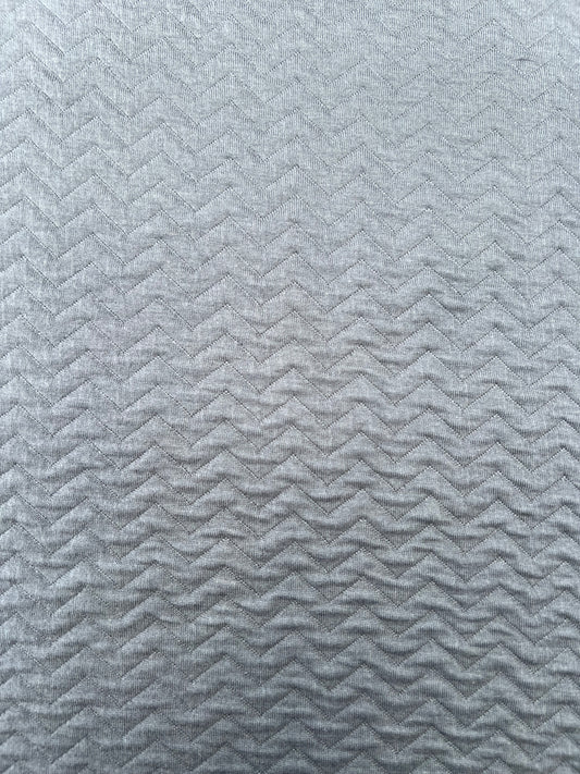 Fiona  025 jersey cotton matelassé double face gris taupe  / khaky