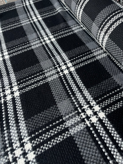 LISA 034 black White checkered heavy cotton