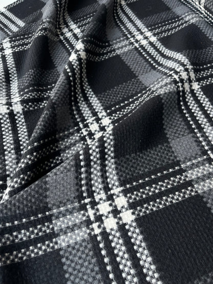 LISA 034 black White checkered heavy cotton