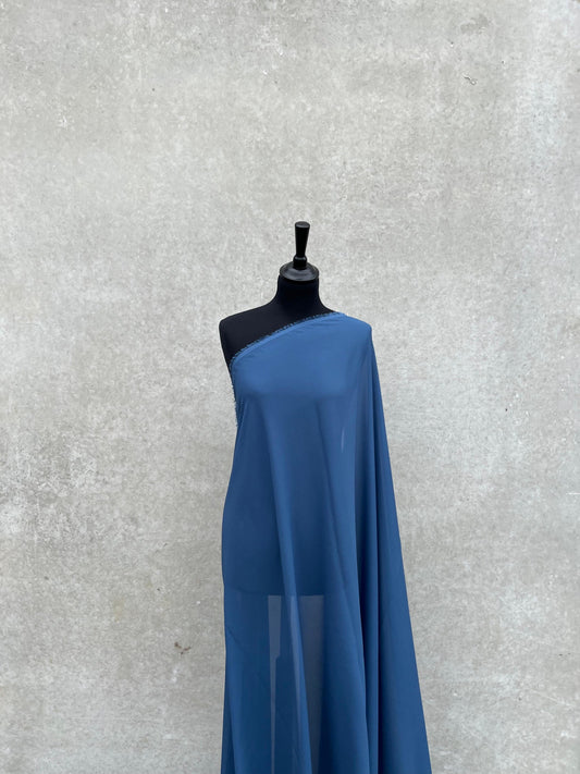 PREM10047 voile polyester slate blue Marina Rinaldi