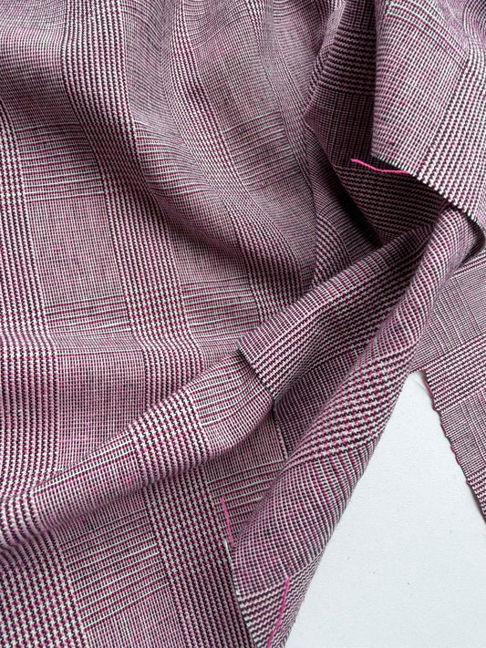 DANTE 042  cotton/linnen Prince of Wales pink