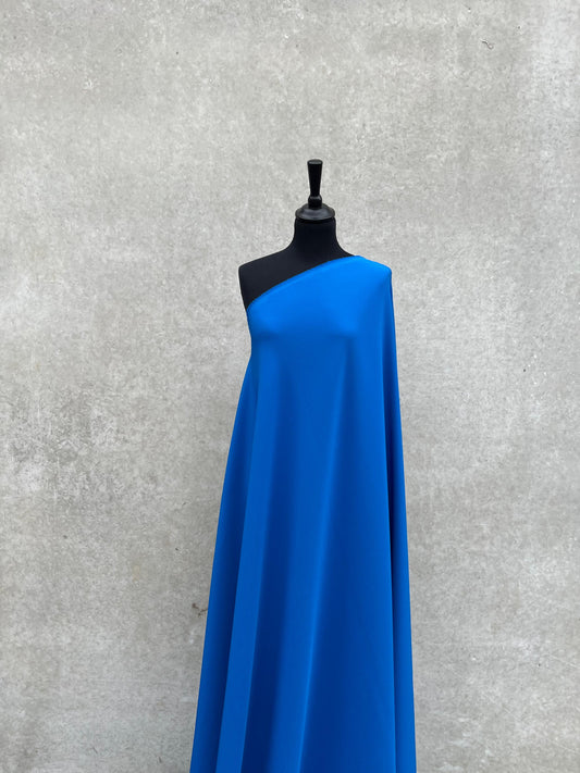 PREM10045 soft and compact royal blue twill Marina Rinaldi