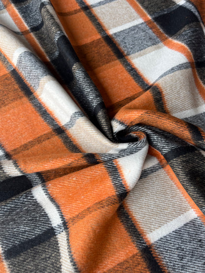 PC LISA 053 orange checkered heavy cotton