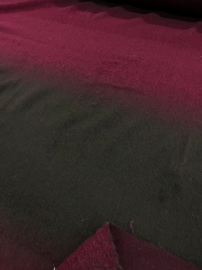 Enrique 017 boiled wool brushed degrade colors plum to brown