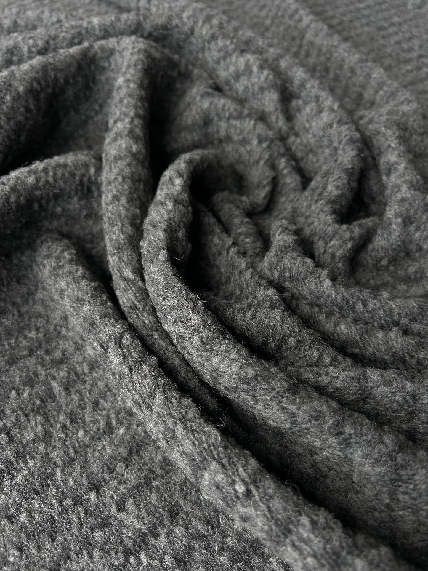 LISA 062 grey/black striped heavy boiled wool m