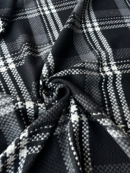 LISA 034 black White checkered heavy cotton