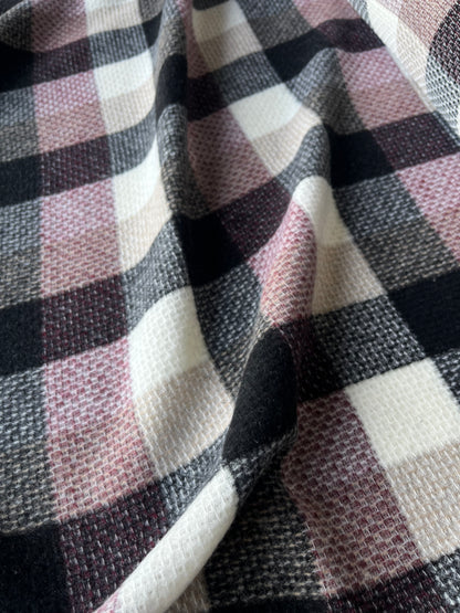 PC LISA 032 bordeaux/black/ecru checkered heavy cotton